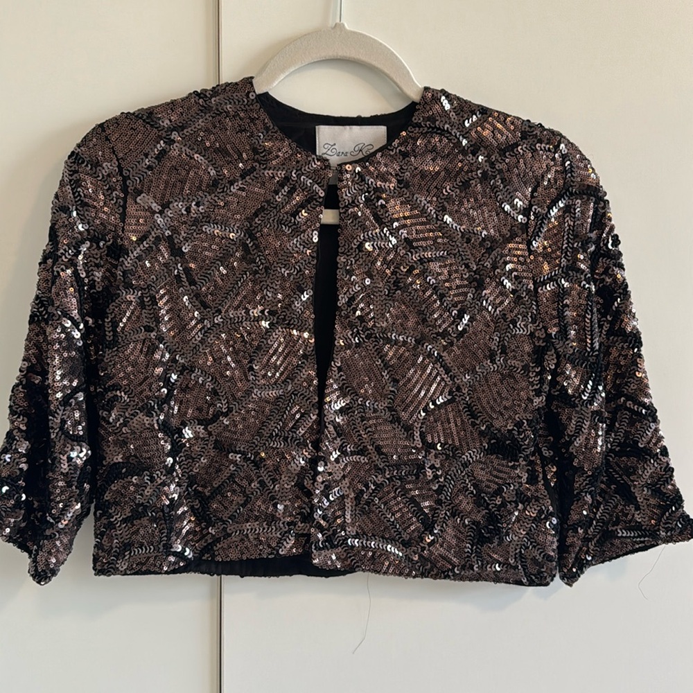 Zara vintage cropped sequins jacket